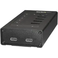 StarTech.com USB-C Hub Metal 7 Port USB-hub - USB 3.0 - 7 porter - Svart