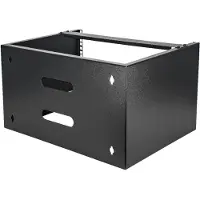 StarTech.com Startech Wall Mount Patch Panel Bracket - 6U - 14in Deep (WALLMOUNT6) - Skap - veggmonterbar - svart - 6U - 19