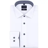 Olymp Level 5 24/Seven Skjorte White Hvit Størrelse
