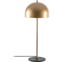 Opviq Can NT-134 bordlampe, gull, halvsirkelformet skjerm