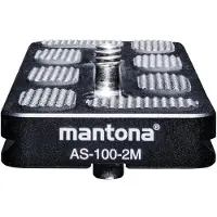 Mantona AS-100-2M lynkoblingsplate utvendig gjenger 1/4, 3/8