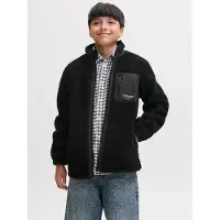Jack & jones Fleecejakke - JjeSoho - Svart - - 14 år (164) - Fleecejakke