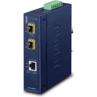 Planet IGT-1205AT - Fibermedieomformer - 1GbE - 10Base-T, 100Base-TX, 1000Base-T - RJ-45 / SFP (mini-GBIC)