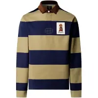 Hackett for man. HM5700028 Harry Rby navy rugby polo shirt (XL), Casual, Cotton, Long sleeve