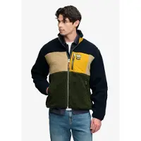 Superdry Colour Block Retro Fleece Genser Med Hel Glidelås