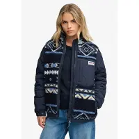 Superdry Fleece Onion Quilt Hybrid Jakke