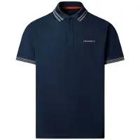 Hackett for man. HM5600231 Navy Micro Tip Polo (L), Casual, Cotton, Short sleeve