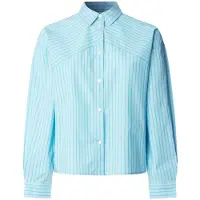Pepe Jeans for woman. PL3051566 Justine Green Shirt (XS), Blue, Casual, Cotton, Long sleeve