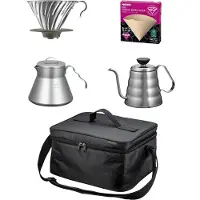 Hario Outdoor Coffee Basic Set kaffetilbehørsett med veske