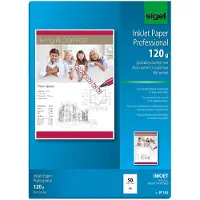 Sigel IP182, Inkjet-utskrift, A4 (210x297 mm), Matte, 50 ark, 120 g/m², Hvit