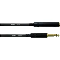 Cordial CFM 10 VK, 6.35mm, Hankjønn, 6.35mm, Hunkjønn, 10 m, Sort