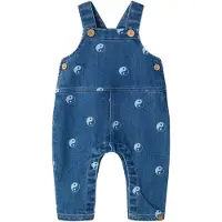Lil´ Atelier Printet Denim Dongeri