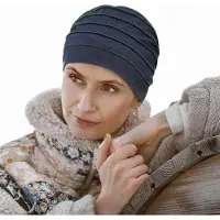 Christine Headwear Yoga turban - Mørkeblå denim