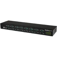 StarTech.com Startech USB to Serial Hub - 16 Port - COM Port Retention - Rack Mount and Daisy Chainable - FTDI USB to RS232 Hub (ICUSB23216FD) - Seriell adapter - USB 2.0 - RS-232 x 16 - svart