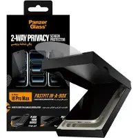 PanzerGlass 2-Way Privacy Screen Protector Apple iPhone 18 Pro Max | Ultra-Wide Fit w. FASTFIT IN-A-BOX