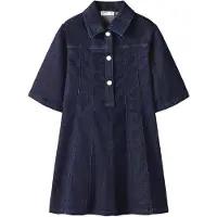 Name it Kjole - NKFEBRUAR - Dark Blue Denim - - 6 år (116) - Kjole