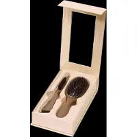 Lenoites Wild Boar Hair Brush & Cleaning Tool - Limited Edition Mocha Mousse