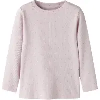 Name it Genser - Rib - NMFODELE - Light Lilac - - 2 år (92) - Genser