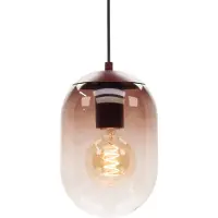 Eglo Lequile hengelampe, 1 lyskilde, brun, glass, E27