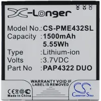 24hShop Batteri for SmartPhone, Mobil for Prestigio MultiPhone 4322 Duo