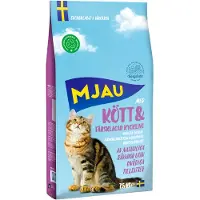 Mjau tørrfôr med kjøtt - Økonomipakke: 2 x 7,5 kg