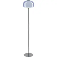 Eglo Gulvlampe Belomontejo, blå-gjennomsiktig, glass, stål, E27