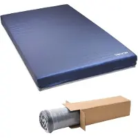 Vevor Sykehussengmadrass, 295 kg belastning, trykkfordelende langtidspleie, medisinsk dobbeltlags skummadrass, vanntett for behandling av liggesår, sykehjem og hjemmesykepleie, 1067 x 2030 x 153 mm