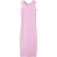 Name it Kjole - Maxi - Slim - Bred Rib - NkfJenna - Full blomstr - - 6 år (116) - Kjole