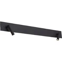 QAZQA Moderne svart 2-lys vegglampe inkl. LED med baklys og USB-C - Longly