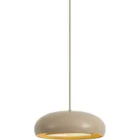 QAZQA Retro pendellampe taupe med metallskjerm 2-lys - Macaron