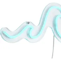 QAZQA Neon vegglampe blå inkl. LED - Wave