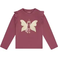 Minymo Genser - Knust Berry m. Enhjørning/Vendbare paljetter - - 6 år (116) - Genser