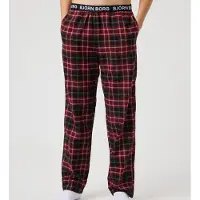 Björn Borg Pysjamas - Core Flannel - Bordeaux - - 9-10 år (134-140) - 2-delt nattøy