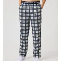 Björn Borg Pysjamas - Core Flannel - Hvit/Blå - - 9-10 år (134-140) - 2-delt nattøy