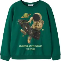 Name it Collegegenser - NkmVoto - Evergreen/Space - - 7-8 år (122-128) - Collegegenser