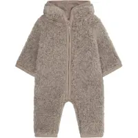 Huttelihut Vårdress - Ull - Teddy - Camel Melert - - 68 - Vårdress
