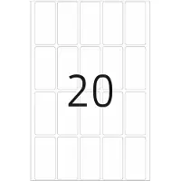 Herma - Papir - selv-adhesiv - hvit - 19 x 40 mm 640 etikett(er) (32 ark x 20) merkelapper