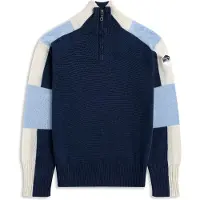 Bergans Lyderhorn Half-Zip Ullgenser Dame Navy Blue/Light Dusty Blue S