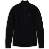 Bergans Inner:Pure Merino Half-Zip Ulltrøye Dame Black/Black S