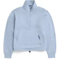 Bergans Midtli Midlayer Cropped Half-Zip Genser Dame Cool Blue XL