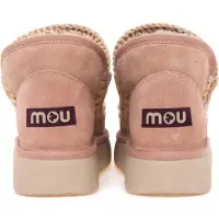 Mou for woman. MU.FW531009A Eskimo bounce sneaker suede (41), Leather, Beige, 3 to 5 cm, None, Casual