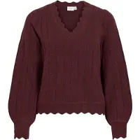 Vila Vizira V-hals Strikket Pullover