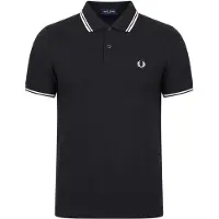 Fred perry for man. M3600 Graphite grey Twin Tipped polo shirt (M), Casual, Cotton, Short sleeve