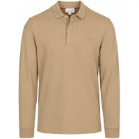Lacoste Longsleeve Piqueskjorte Piqué Beige Størrelse