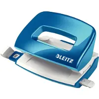 Leitz WOW NeXXt Mini - Hullstanser - 10 ark / 1 mm - metall - blå metallic