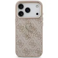 GUESS 4G Big 4G Classic Logo-etui til iPhone 17 Pro Max / 18 Pro Max – Rosagull