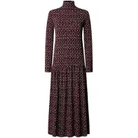 Pepe Jeans for woman. PL9537921 Brianae burgundy dress (S), Casual, Maroon, Viscose, Long sleeve