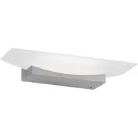Fischer & Honsel Leuchten Bowl TW LED-vegglampe, bredde 30 cm, nikkel