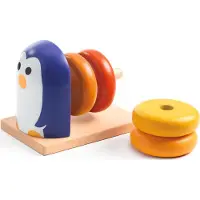 Djeco Stableleker - Tre - 5 Deler - Penguin Basic - - OneSize - Stableleker