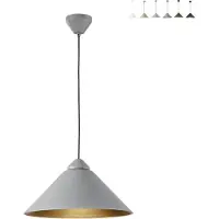 LUCE Design Hengelampe Big Bang grå/gullfarget, Ø 49 cm, metall